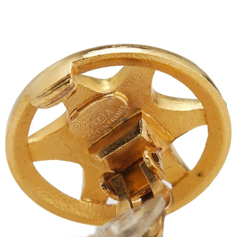 CHANEL Authentic Vintage Logo Earrings